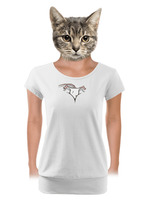 dámske tričko s lemom