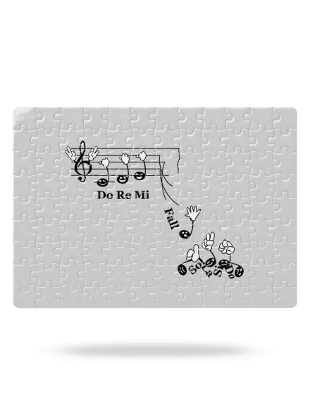 Do re mi fall puzzle White