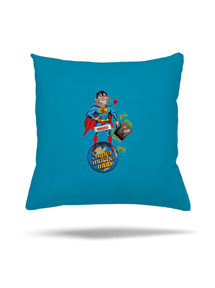 Supermachoman vankúš Blue Turquoise