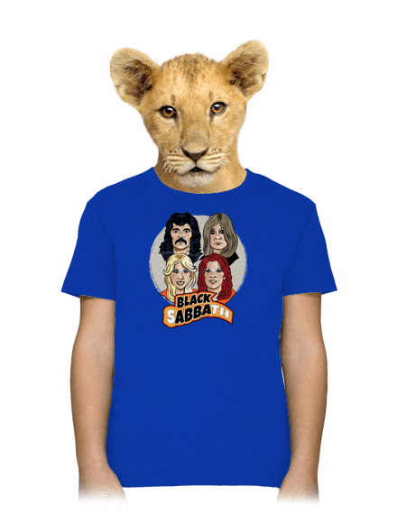 Black Abba detské tričko Royal Blue