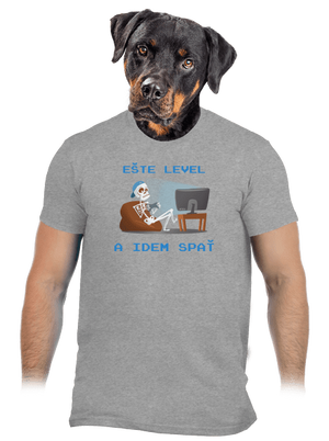 Ešte level pánske tričko Sport Grey