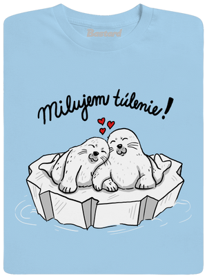 Milujem túlenie pánske tričko Sky Blue