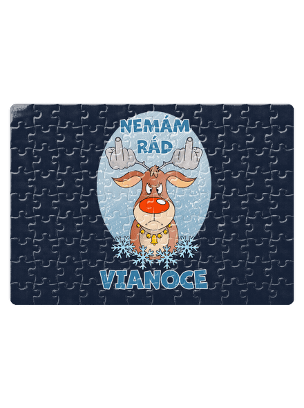 Nemám rád Vianoce puzzle White