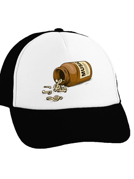 Music Pills šiltovka truckerka Black cap