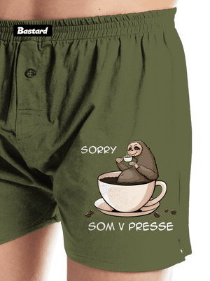 V presse pánske trenky Khaki