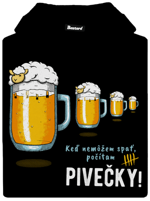 Pivečka dámska mikina klokanka Black