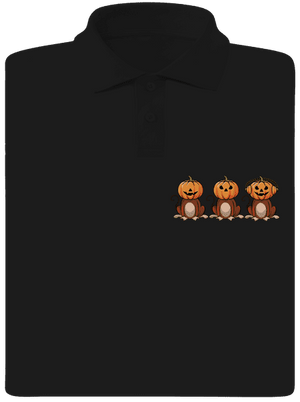 Halloween opičky pánska polokošeľa Black