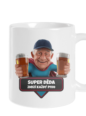 Super dedo klasický hrnček White