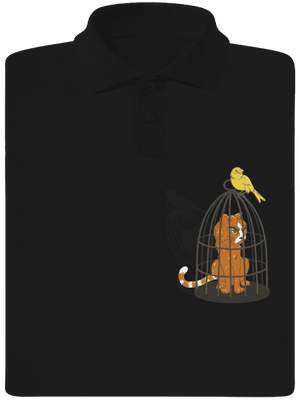 Vtáčia odplata pánska polokošeľa Black