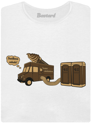 Točená čokoládová dámske tričko White