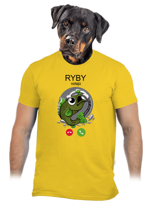 Ryby volají pánske tričko Gold
