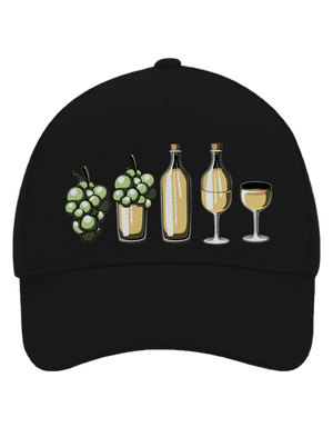 Evolúcia bieleho vína šiltovka baseballka Black