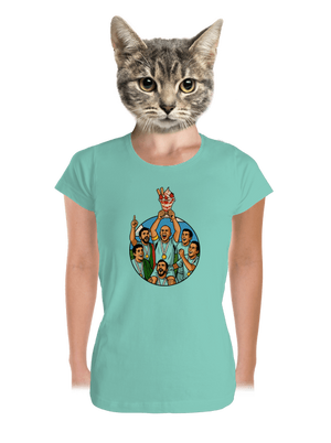 Pohár dámske tričko prémium Mint Mal