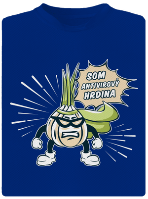 Antivirový hrdina pánske športové tričko Royal Blue Mal