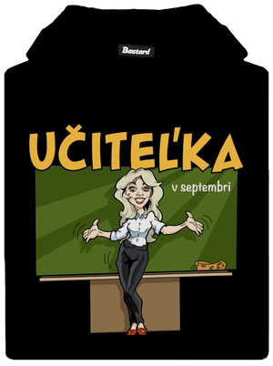 Učitel'ka v septembri detská mikina klokanka Black