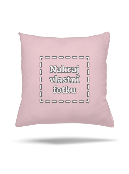 Vlastná potlač vankúš Light Pink