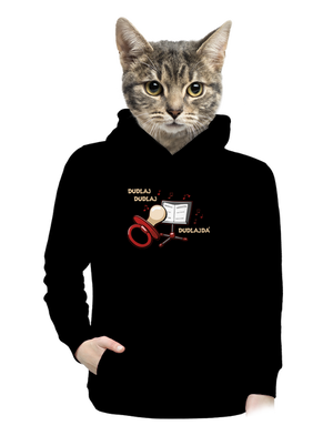 Dudlajdá dámska mikina klokanka Black