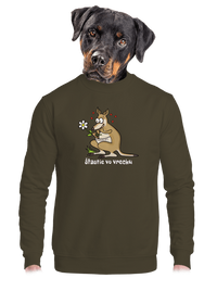 unisex mikina bez kapucne