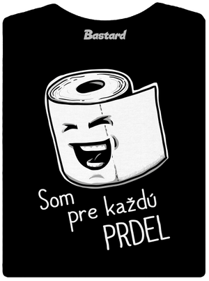 Prdel dámske tričko s lemom Black