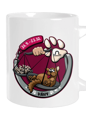 Psí horoskop: Váhy veľký hrnček White