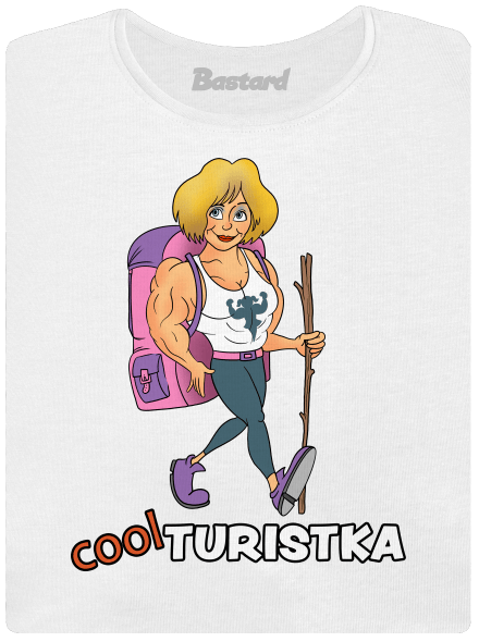 Cool turista dámske tričko s lemom White