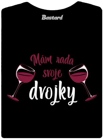 Dvojky dámske tričko Black