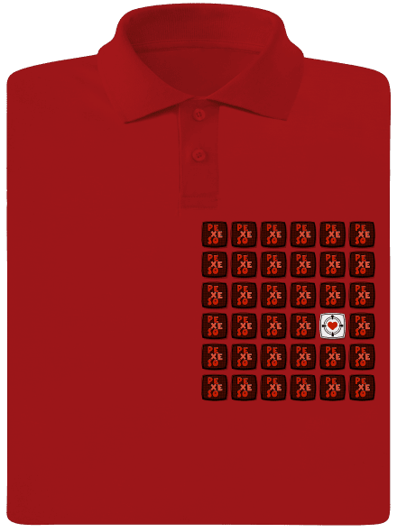 Pexeso pánska polokošeľa Red Mal