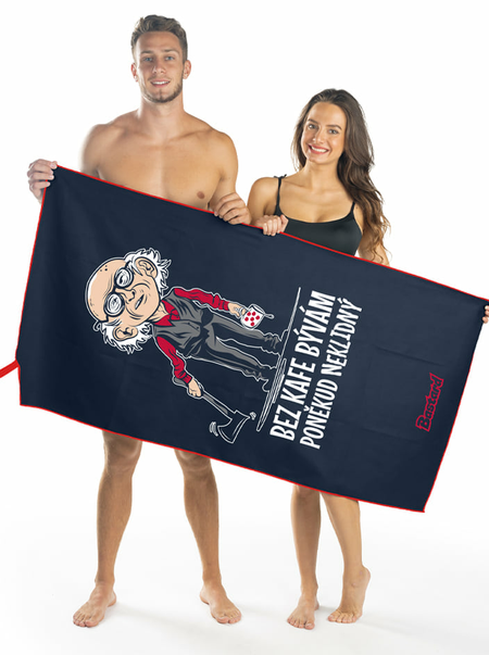 Neklidný - kafe rýchloschnúca osuška