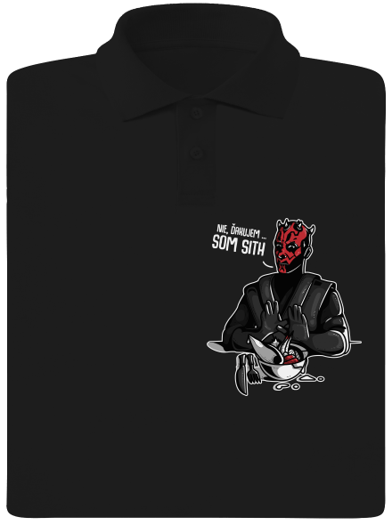 Som sith pánska polokošeľa Black