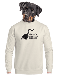 unisex mikina bez kapucne