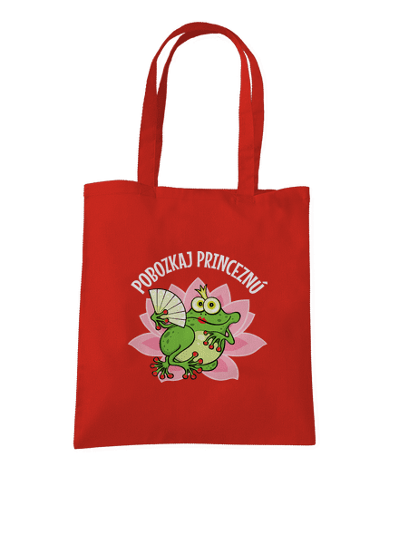 Pobozkaj princeznú a princa taška Bright Red