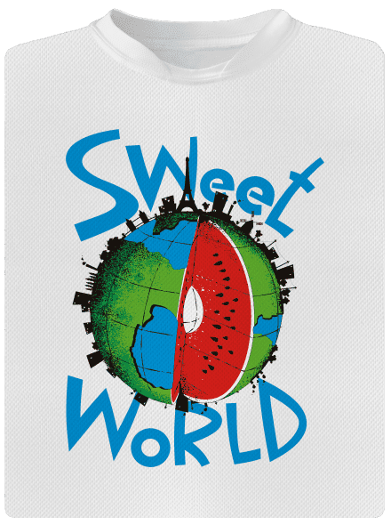 Sweet World pánske športové tričko White