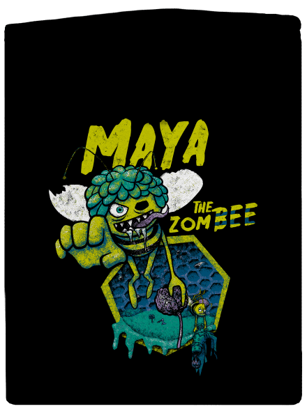 Zombee Maja dámska mikina na zips Black