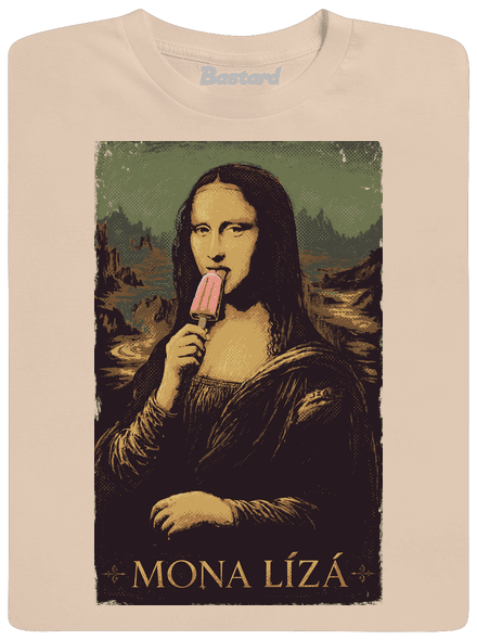 Mona Líza pánske tričko Sand