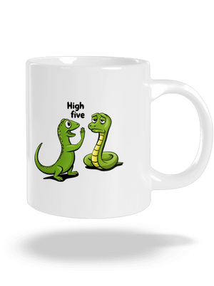 High Five veľký hrnček White