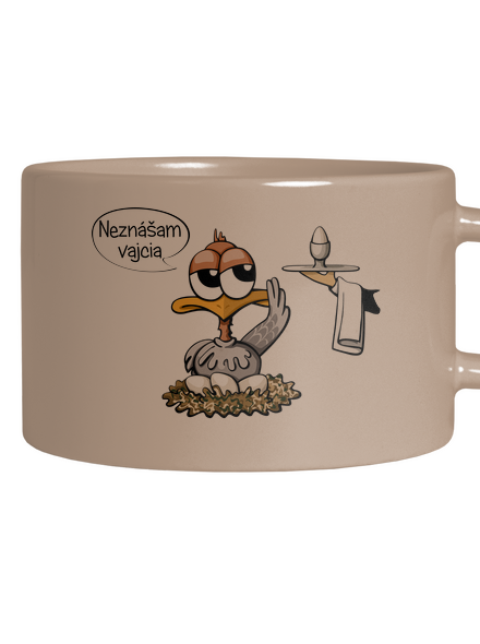 Neznášam vajcia hrnček makronka Brown Macaron