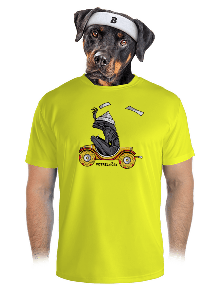 Votrelníček pánske športové tričko Neon Yellow