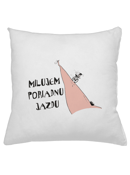 Milujem jazdu vankúš White