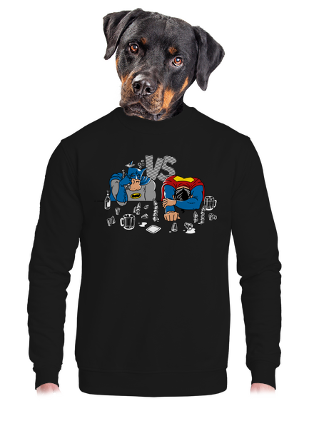 Súboj superhrdinov unisex mikina bez kapucne Black