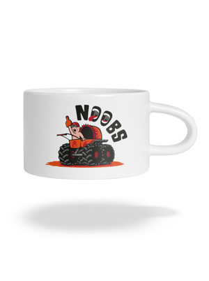 Monster stroller hrnček makronka White