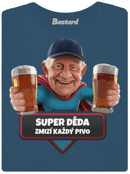 Super dedo dámske tričko prémium Petrol Blue