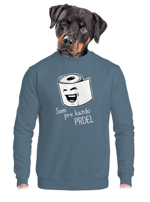 Prdel unisex mikina bez kapucne Nordic Blue