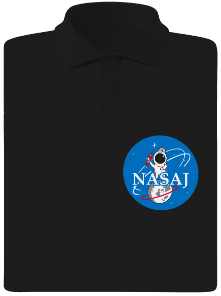 Nasaj pánska polokošeľa Black