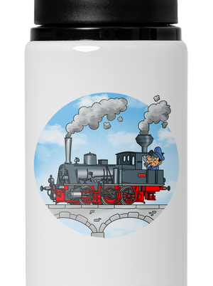 Dym z komína flaša na vodu White