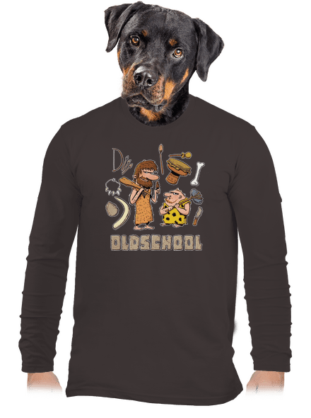 Oldschool pánske dlhý rukáv Bear Brown