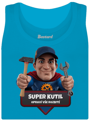 Super otec dámske tielko klasické Blue Atol