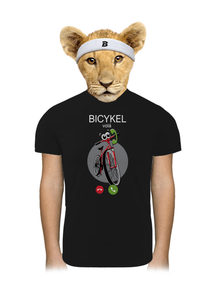 Bicykel volá detské športové tričko Black