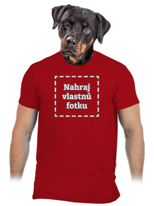 Vlastná potlač pánske tričko Red