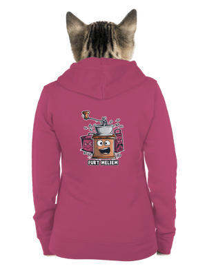 Mlynček dámska mikina na zips Magenta