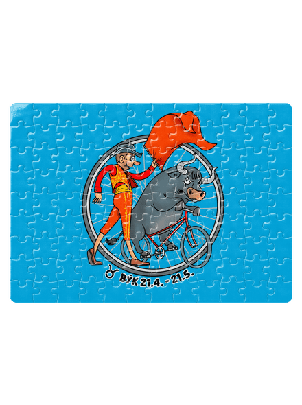 Cyklistický horoskop: Býk puzzle White